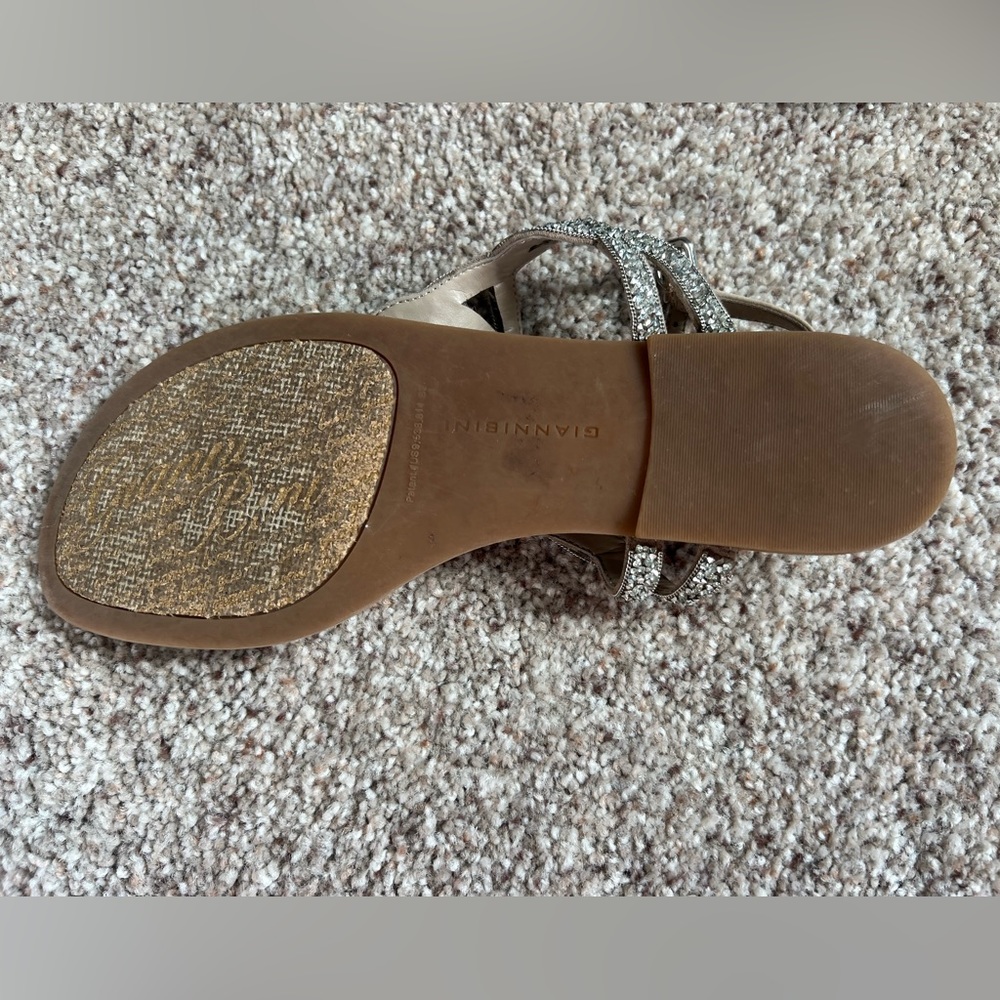 Size 7 sparkle sandals.